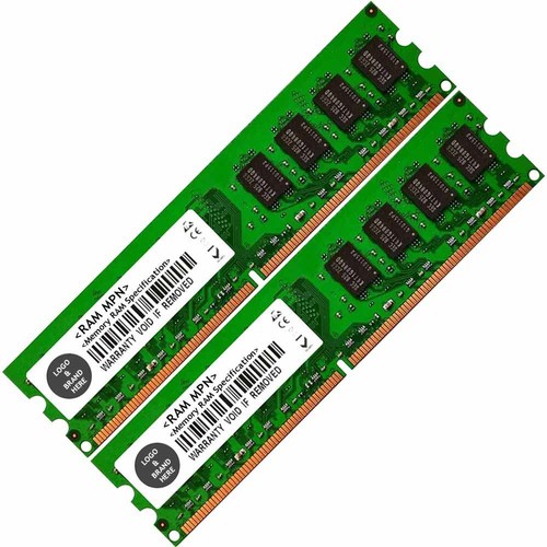 Memory Ram 4 Dell Optiplex Desktop GX960 160 FX160 2x Lot DDR2 SDRAM