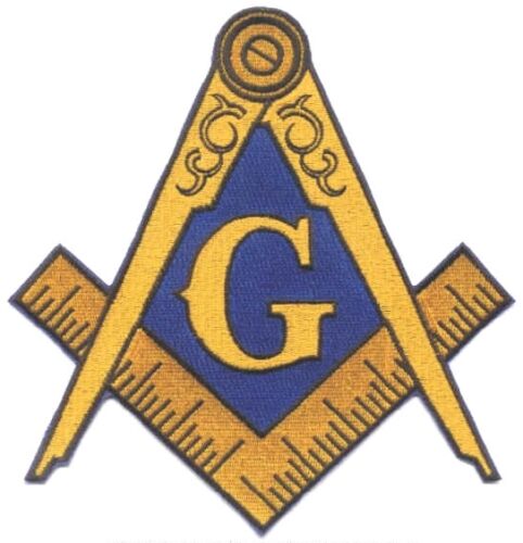 Masonic Large Iron-On Embroidered Jacket Emblem Patch MP/_8