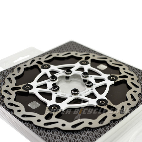 The World/'s Lightest Floating Rotor~ASHIMA Flo-Tor ARF-1 Disc Rotor,160mm,White
