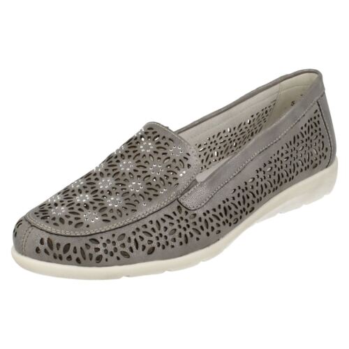 Remonte D1918 Grey Synthetic Casual Slip On Shoes 