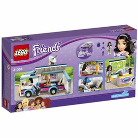 Lego Friends 41056 HEARTLAKE NEWS VAN Emma Andrew microphone TV decal NEW