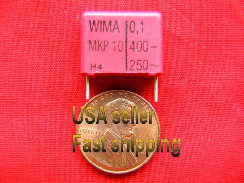 FREE SHIPPING 400v  metalized film poly capacitors 0.1uf .1uf 3 pcs rd