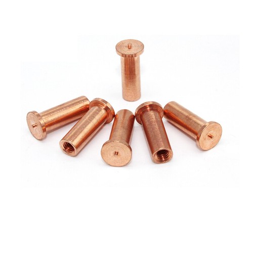 M3 M4 M5 Copper-Plated Iron Spot Stud Welding Screws Bolt with Female Thread