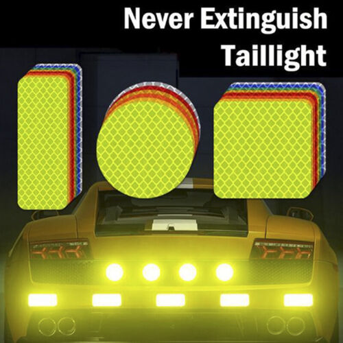 4Pcs Car Reflective Strips Warning Mark Door Bumper Stickers Reflector Tape/_UF