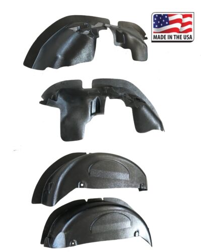 Inner Splash Shields for flat flare Fenders 4 PC Set Fits 07-16 JK Jeep Wrangler 