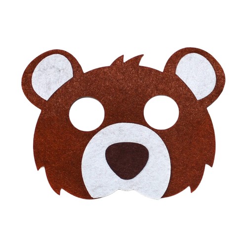 Bear /& Fantastic Fox Felt Book Day Animal Eye Masks for Kids Fancy Dress Party