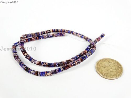 Natural Sea Sediment Jasper Gemstone Heishi Loose Beads 16'' 4mm 6mm 8mm 