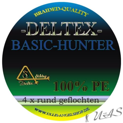 Deltex Basic Hunter Grün 0,25mm 14.7Kg 1000M Rund Geflochtene Angelschnur Kva 