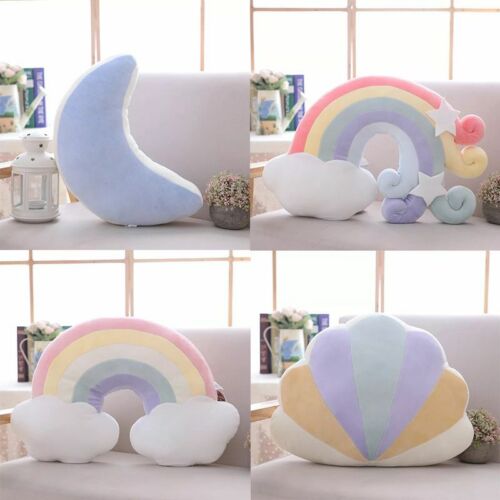 Rainbow sofa pillow plush cushion sleeping pillow cloud star home decoration new