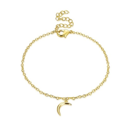 crescent Lune Or Bracelet Einfach Charm Cadeau for Girl GE