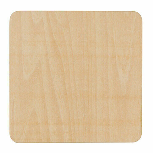 Sublimation Square Plywood Coaster 9.5cm x 9.5cm For Heat Transfer Press 