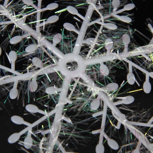 Lots 10PCS Christmas Snowflake Ornaments Holiday Party White Xmas Decor