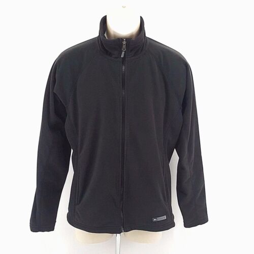 REI Fleece Jacket Womens Coat Black Medium Soft Shell /'ZIP IN/' Zip Up Fleece