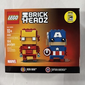 LEGO BrickHeadz 2016 SDCC Exclusive – 41490, 41491, 41492, 41493 NIB - DC/Marvel