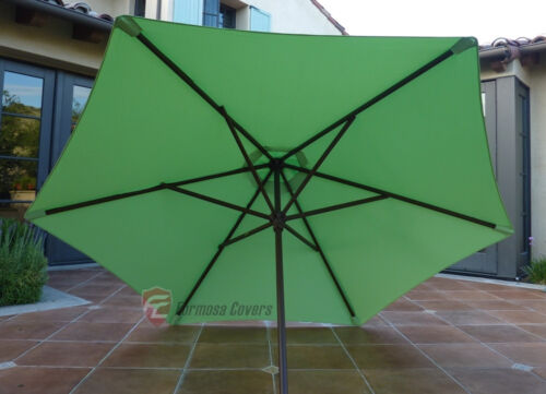 Lime 9ft Patio Outdoor Market Umbrella Replacement Canopy Cover Top 6 ribs