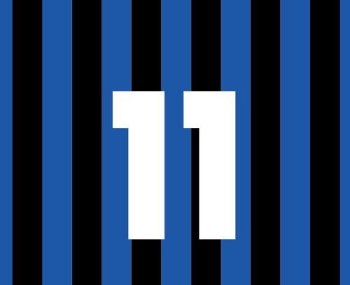 No 8 Inter Milan 1992-1995 Home Football Nameset for shirt