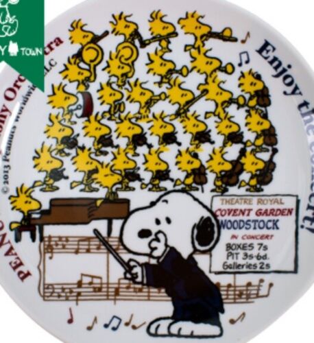 Peanuts Plate WOODSTOCK Orchestra Snoopy Town Limited Japan 19.5mm 0.76inch