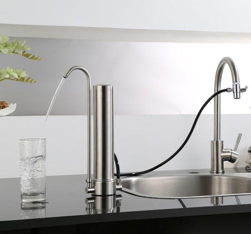 New Countertop Ceramic Carbon Home Kitchen Faucet Filter Drinking Water Purifier
