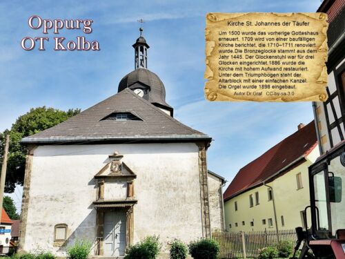 Johannes der Täufer Thüringen 145 Oppurg OT Kolba Kirche St