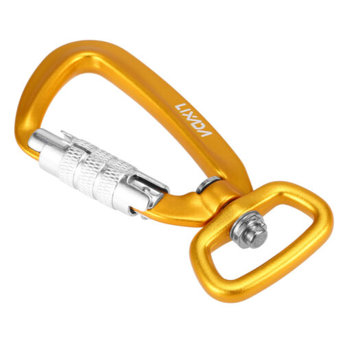 Lixada Swivel Carabiner Clip 360° Rotatable Spinner Carabiner Small Auto Locking