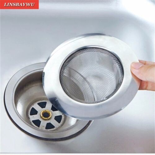 7.5X1.3cm Kitchen Sink Strainer Stainless Steel Mesh Screen Bath Drain Filter 