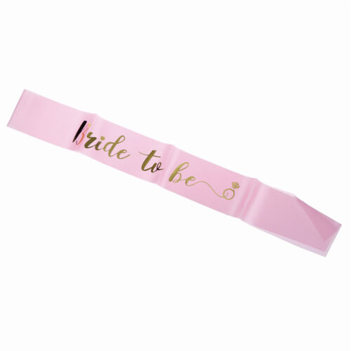 1pc Bride to be Satin Sash Bridesmaid Sash for Bachelorette Hen Party Wed WL 