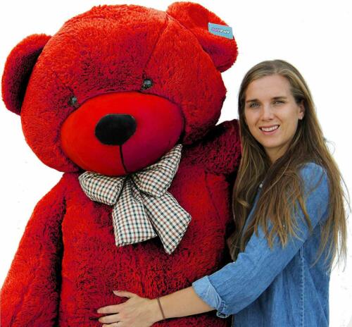 Joyfay 200cm Riesen Teddybär Plüsch Weiches Bear Geburtstag Geschenk Rot 