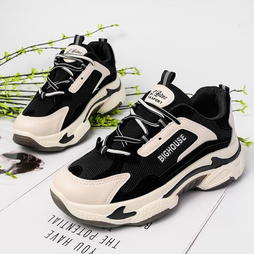 WOMENS LADIES CHUNKY TRAINERS LACE UP PLIMSOLLS SNEAKERS PARTY SHOES SIZE 3-6