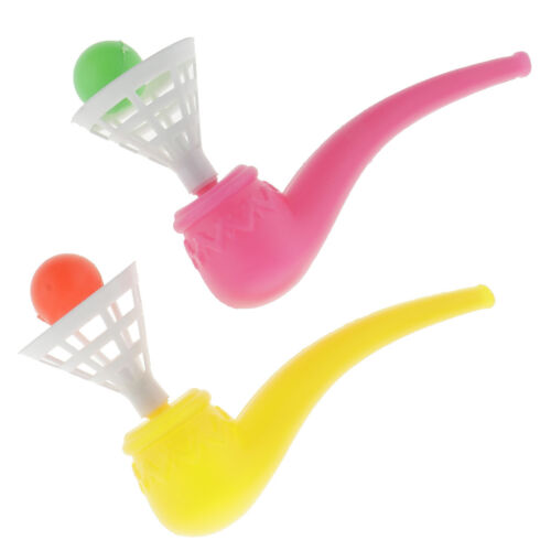 PLASTIQUE SOUFFLE jeu pusteball pipe ballon balle lampe FLOTTANT Jouets pour enfants