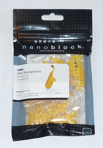 Alto Saxophone Nanoblock micro-sized construction set