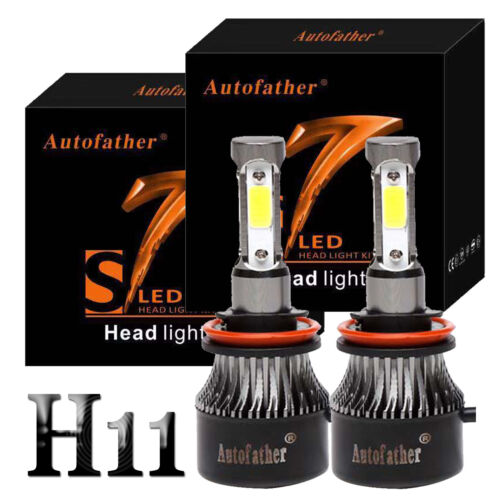 4-Sides H11 H8 H9 LED Headlight 2000W 385000LM Kit High Low Beam Fog Light Bulbs