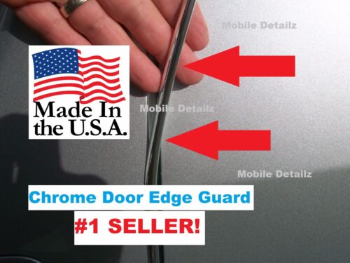 USA Made! Edge Explorer Escape CHROME DOOR EDGE GUARDS fits TRIM molding 