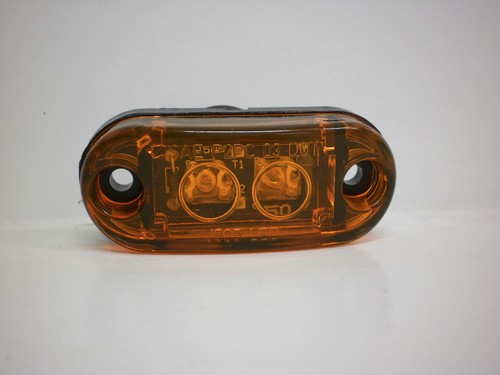 1 x 2.5 Oval Amber LED Marker Light Clearance Trailer Truck Motorcycle Jeep RV