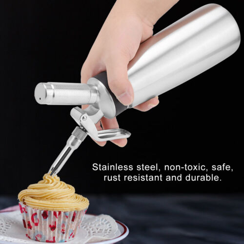 1000ml Aluminum Whipped Cream Butter Dispenser Whipper Foam Maker Dessert Tool 