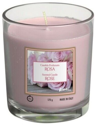 Price/'s Candles Aladino Medium Glass Jar Scented Candle Rose