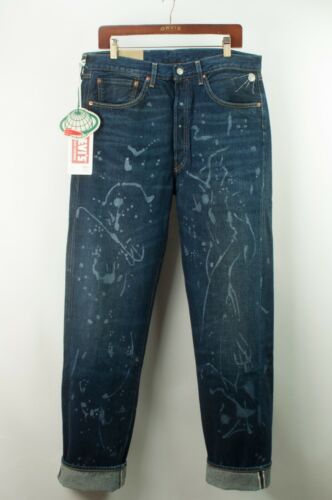 Details about  / Levi Vintage Clothing LVC 501 XX 1955 selvedge denim jeans size 32x34 BIG E