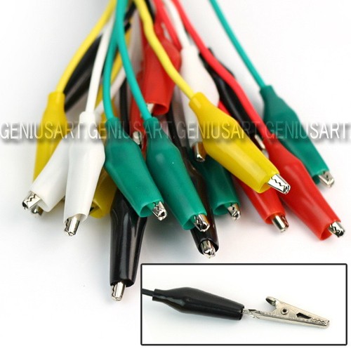 10 X 50 cm Doppio attacco Coccodrillo Clip Coccodrillo Sonda Cavo Cable