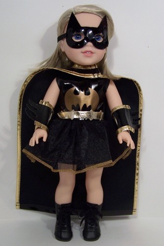 Debs Halloween BATMAN or BATGIRL Costume Doll Clothes For AG 14/" Wellie Wishers