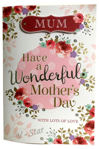 3 DESIGNS CARD WITH BOX BIG SIZE FOR YOU MUM ON MOTHER'S DAY GREETING CARD  Home & Garden Celebrations & Occasions suneducationgroup.com