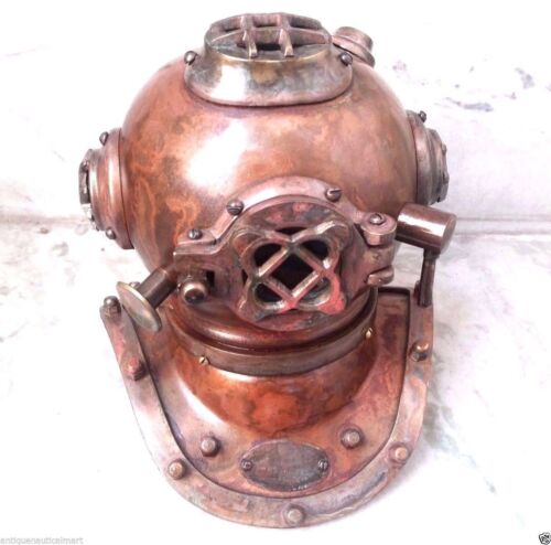Diving Helmet Vintage U S Navy Mark V Antique Nautical Diver/'s Choice Maritime