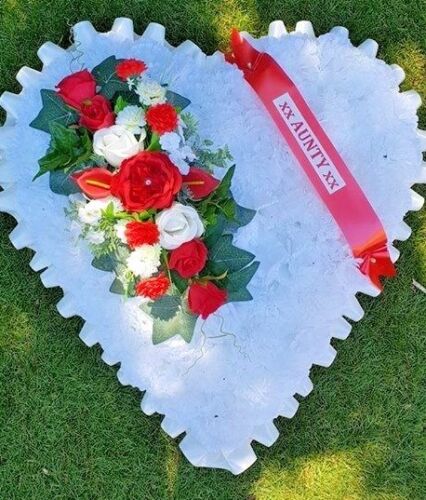 Seda Artificial Corona Fúnebre flor arco iris homenaje orgullo Childs Memorial