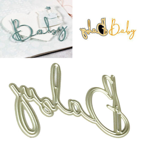 Baby Alphabet Metal Cutting Dies Stencil for DIY Scrapbooking Paper Card Deco`F0 