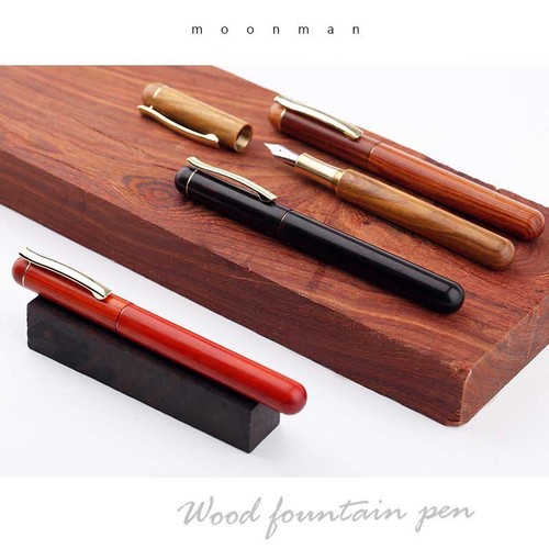 Moonman M3 Wood Fountain Pen Smooth Extra Fine 0.38mm Nib Writing Gifts For Him