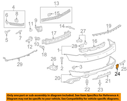 Cadillac GM OEM 10-16 SRX Rear Bumper-Tow Hook Eye Cap Cover 25777324