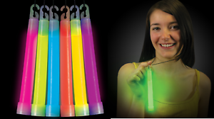 Details about  / 50 Thick 6/" Glow Sticks Fat Party Necklaces Light Assorted Lanyard Favors Neon