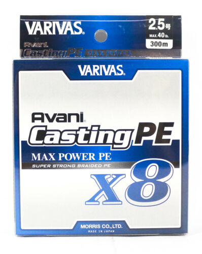 8579 Varivas P.E Line New Avani Max Power Casting X8 300m P.E 2.5 40lb 