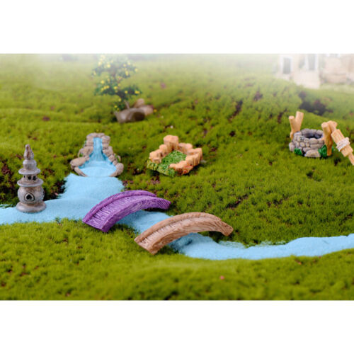 Resin Mini Fairy Garden Miniature House Craft Pastoral Landscape Ornament Q6M0
