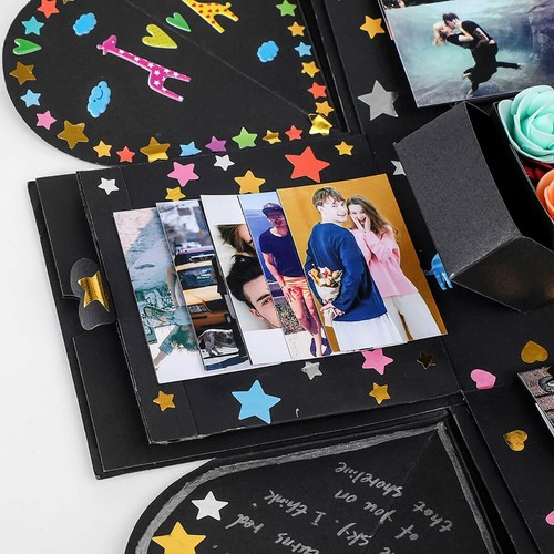 Scrapbooking Alben Neu Explosionsbox Geschenk Diy Foto Box Kreatives Fotoalbum Fur Freunde De Stock Bastel Kunstlerbedarf Elin Pens Ac Id