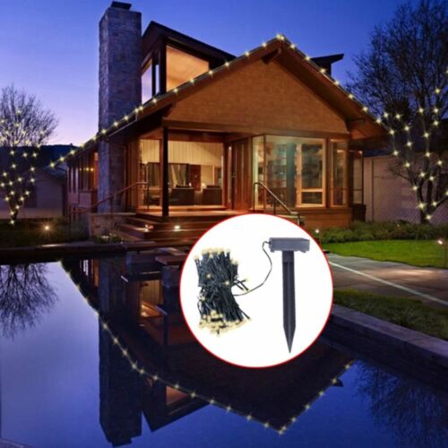 vidaXL LED Solar Lichterkette 200x0,06W Weihnachtsbaumkette Garten Party Deko