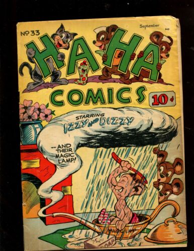 Details about  &nbsp;HA HA COMICS #33 (2.0) &#034; IZZY AND DIZZY &#034; ~ GOLDEN AGE 1946